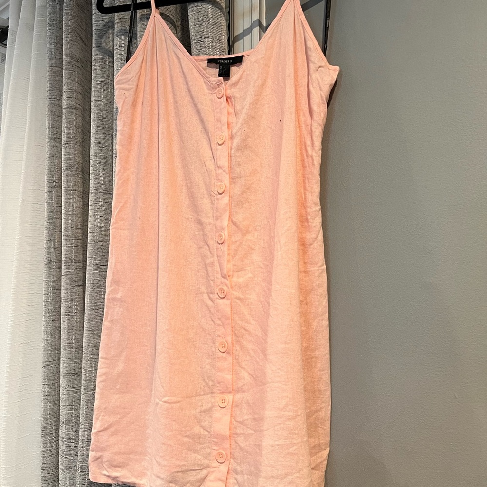 Linen shift dress